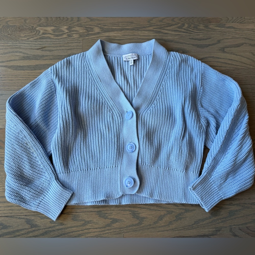 & Other Stories Light Blue Cardigan